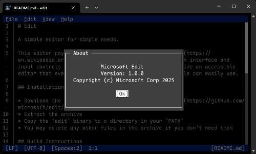 Microsoft открыл код WSL и текстового редактора Edit